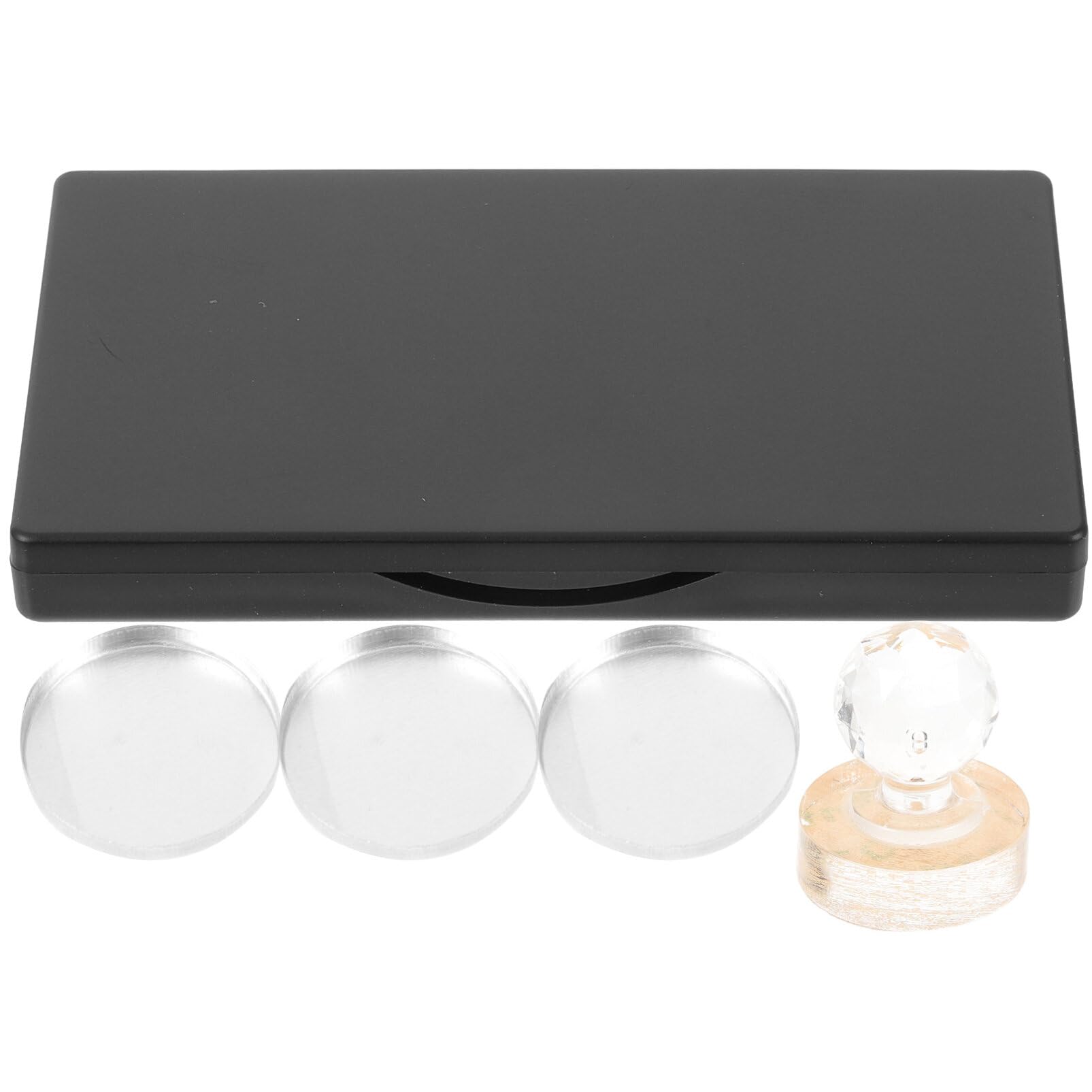 

FRCOLOR Empty Eyeshadow Palette 3.54 x 1.97 x 0.39 inches with Mirror, Lightweight, Compact Makeup Palette, DIY Cosmetic Case, Portable Cosmetic