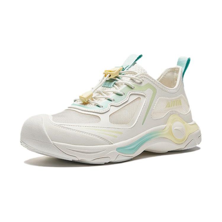 Anta Kids Shock Absorbing Wear Resistant Casual Shoes Kids Shoes White Yellow A322426909-1