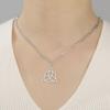 Lucktune Triquetra Witch Knot Pendant Necklace Stainless Steel Irish Celtics Knot Amulet for Women Couple Jewelry