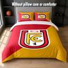 Union Berlin FC Design Bett Bettwäsche-Set 1 Bettbezug + 2 Kissenbezüge Weich Atmungsaktiv Haushalt Bettwäsche