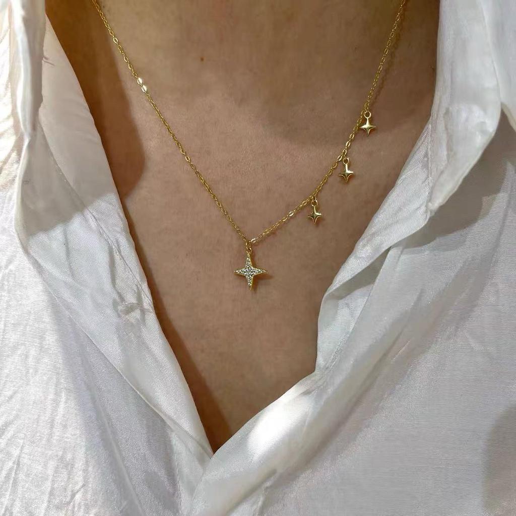 Elegant Gold Beaded Necklace for Women - 2024 Clavicle Chain, Luxury Neck Accessory