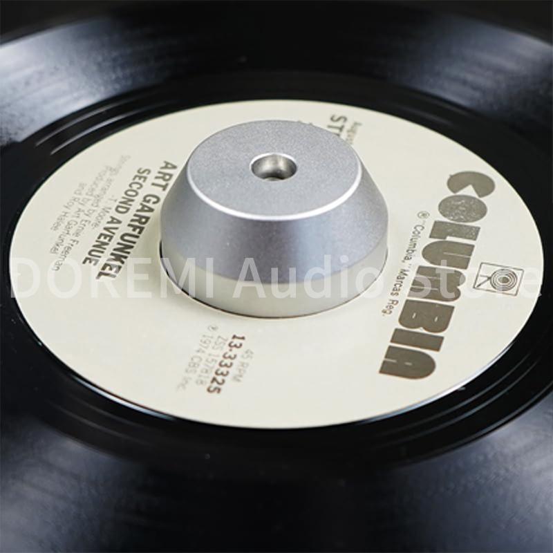 LP Vinyl Record Turntables Pressure Stabilizer 7 Inch EP Adapter 45 RPM Player Phonograph Weight Clamp Adapter Aluminum Alloy