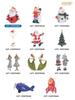 Santa Claus Figurine Polyresin 6x5x7 cm Christmas Tree Decoration Holiday Decor Festive Ornament Table Centerpiece Home Decorations Light weight Sturd