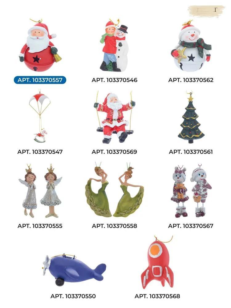 Santa Claus Figurine Polyresin 6x5x7 cm Christmas Tree Decoration Holiday Decor Festive Ornament Table Centerpiece Home Decorations Light weight Sturd
