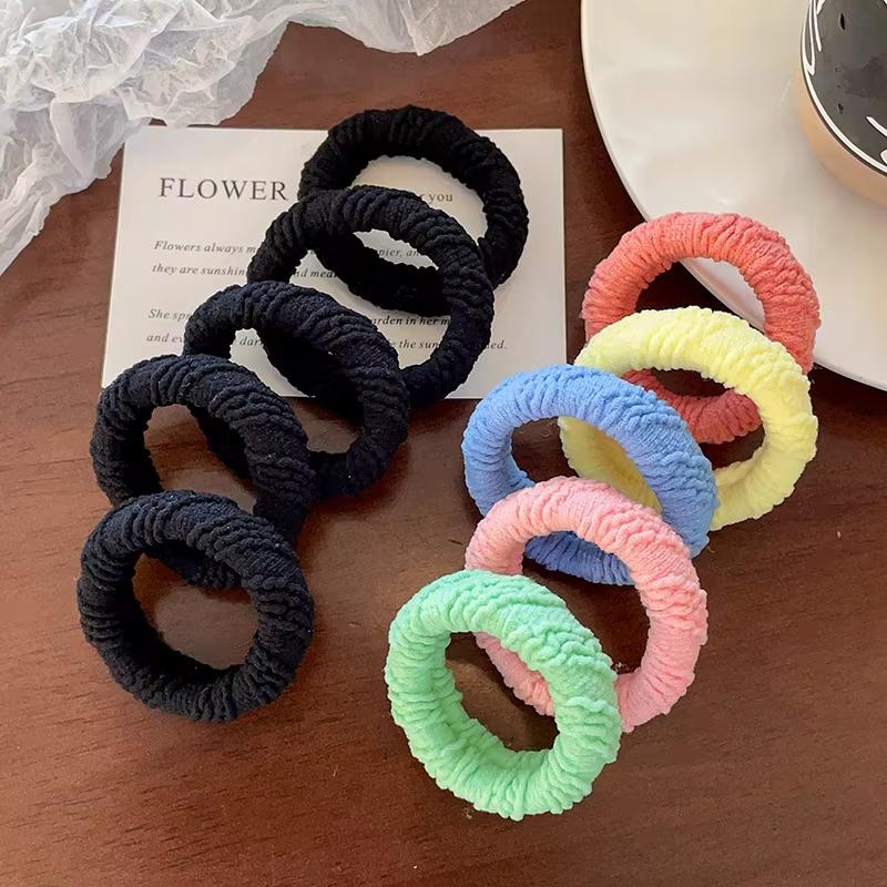 5Pcs/Set Thickened Hair Ties Women's High Horse Tail Hair Bands Rubber Bands Elastic Hair Ropes Durable Hair Ties Accessories