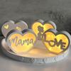 Silicone Mould Mother's Day Silhouettes Molds Plasters Molds Heart Casting Molds for Wedding Home Decoration