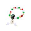 Chic Medieval Chinese-Style Cat Claw Bracelet: Charcoal-Roasted, Imitation White Jade & Bodhi Seeds, Soft Play Women's Jewelry