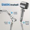 Handheld Filter Showerhead, High Pressure Water Flow and Multiple Spray Mode Filter Showerhead for Power Cleaning of Hard Water