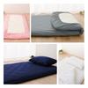 Single 100% Cotton Futon Cover, One-Touch Fitted Sheet for Extra Thick Futons, Washable, Dust Mite Resistant, Antibacterial (Pink, Single, 105x215cm)