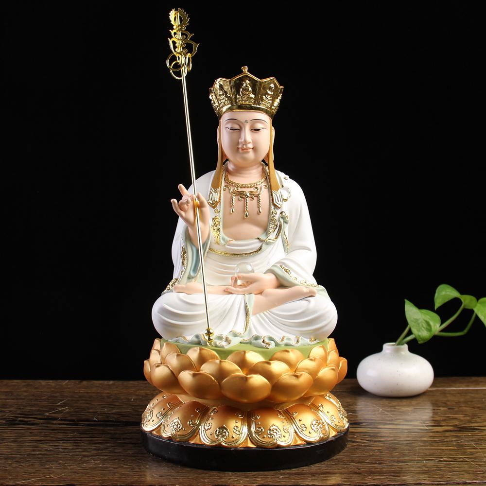 Southeast Asia GOOD Buddha statue Home store company Shrine GOOD LUCK God of wealth Maitreya Buddha Mammon God Sculpture