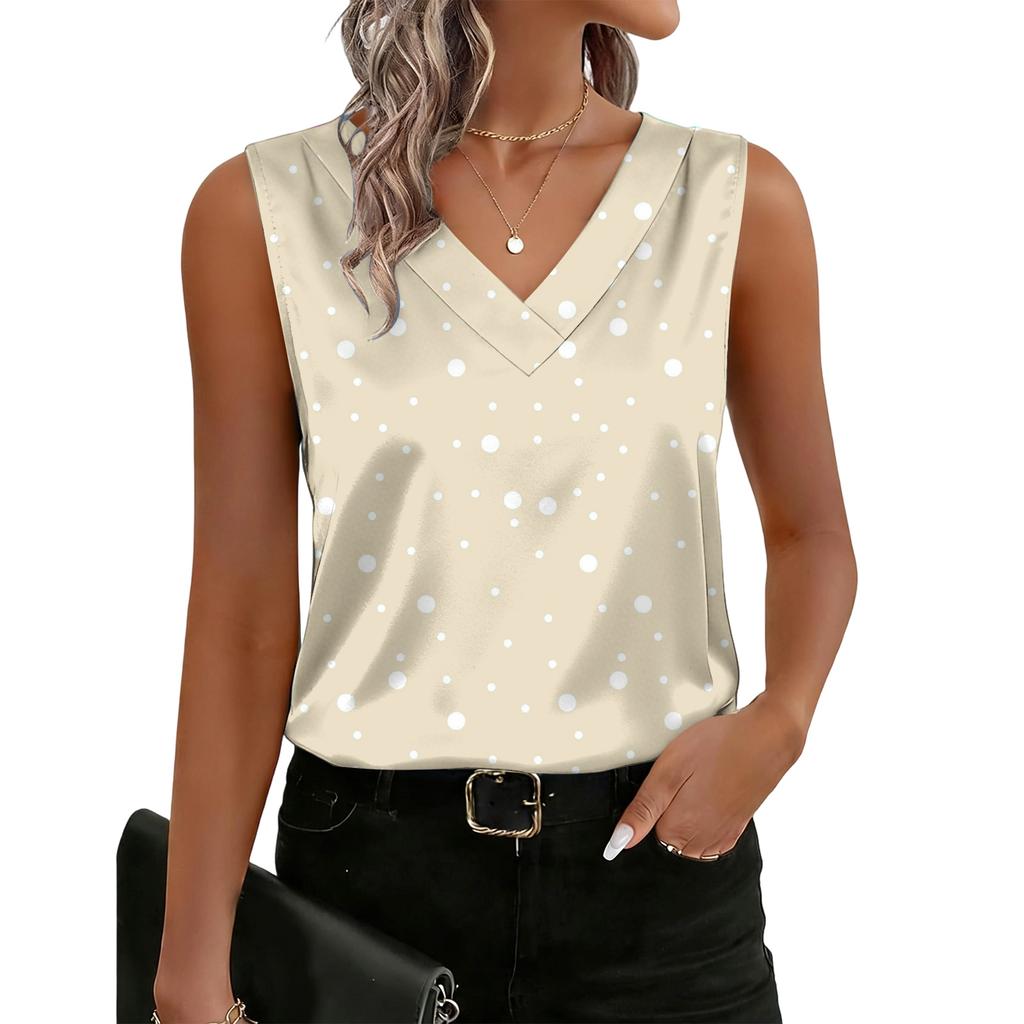 Women's Fashionable Polka Dot Printed Blouse