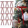 12Pcs Velvet Ribbon Bows for Christmas Tree Decoration Vintage Style Velvet Bows for Holiday Garland and Wreath Indoor Use
