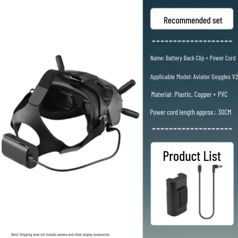 FPV Goggles Headband Battery Mount
