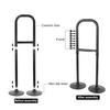 Double Base Standing Aid 8 Height Adjustable Seniors Pregnant Woman Standing Assist Device Heavy Duty Disabled Elderly Mobility Aid Tools