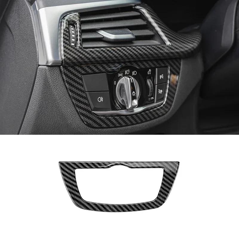 Für BMW 5er G30 G38 2018-2023 Kohlefaser Mittelkonsole Armaturenbrett Panel Abdeckung Zierleisten Aufkleber Innenraum Tuning Zubehör