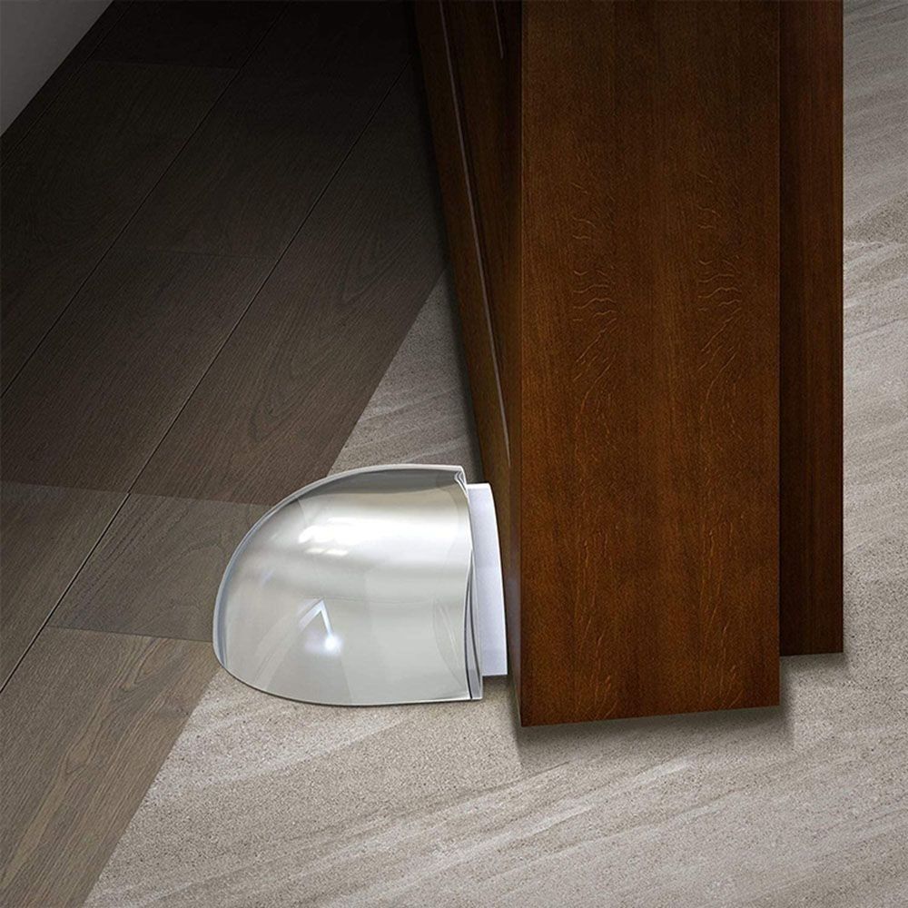 2pcs Self Adhesive Floor Holder Wall Protectors Doorstop New Door Stopper Home