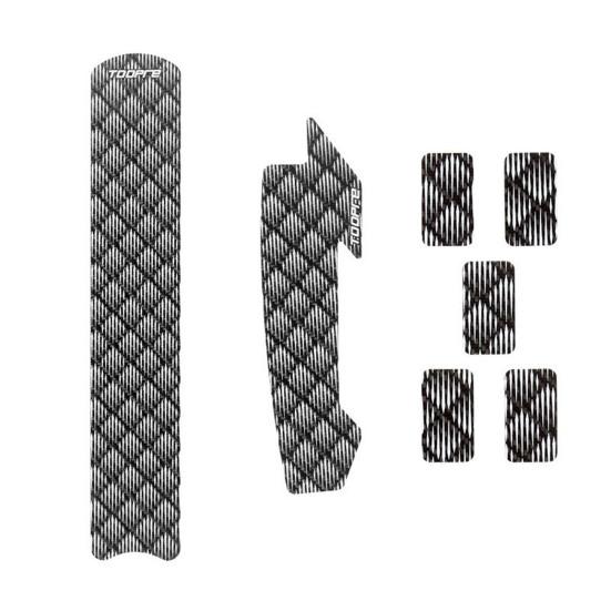 1 Set Slitstark Cykellinje Tube Sticker Självhäftande Snygg cykelkedja Dekal Cykelram Anti-repa