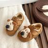 Children's cartoon cute dog cotton shoes winter new boys and girls velvet warm cute outer Birkenstocks