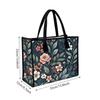 Vintage Floral Women Casual Tote Bag Fashion Daily Shopping Handbag Large Capacity Portable Ladies Shoulder Bag