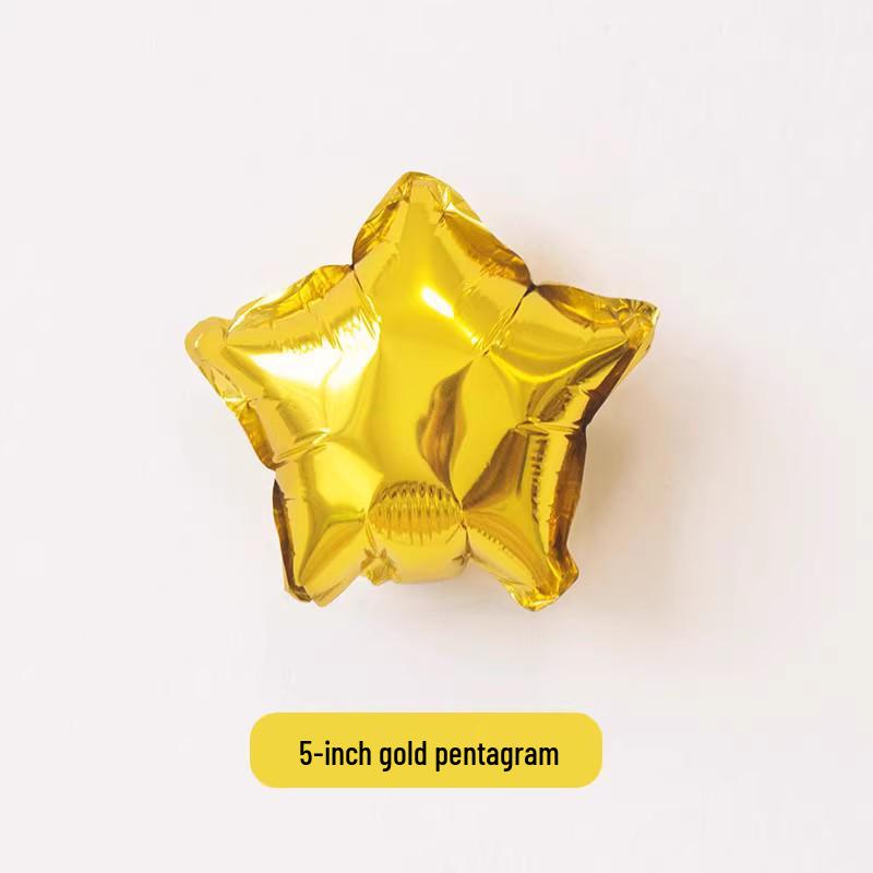 Five-Pointed Star Aluminum Foil Balloon for Birthday and Graduation Decorations