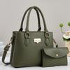 Stylish Womens Tote Bag Made Of Pu With Zipper Compartments For Casual Daywear