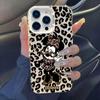 Leopard Print Minnie Case for Apple iPhone 15 Pro Max - Cartoon, Cute, High-end Cross-border Design