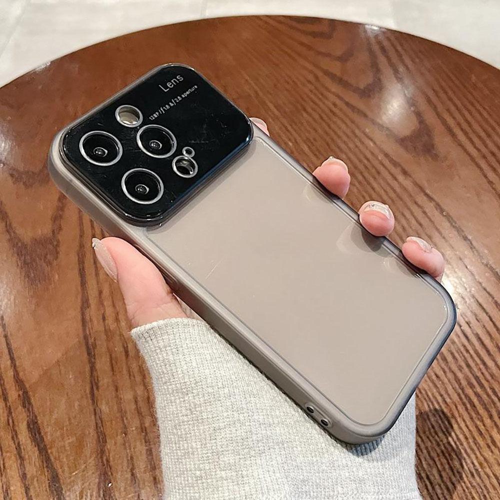 Large Window Transparent for iPhone15PorMax Mobile Phone Case Apple 14Pro/13 Soft Case 12 Niche 11
