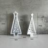3D Cute Christmas Tree Decoration Silicone Mold DIY Handmade Aromatherapy Plaster Christmas Lights Tree Resin Drop Glue Mold