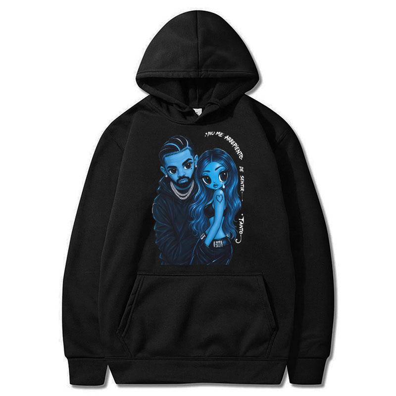 Karol G Drake No Me Arrepiento De Sentir Tanto Album Hoodies Pop Music Men Women Long Sleeve Tracksuit