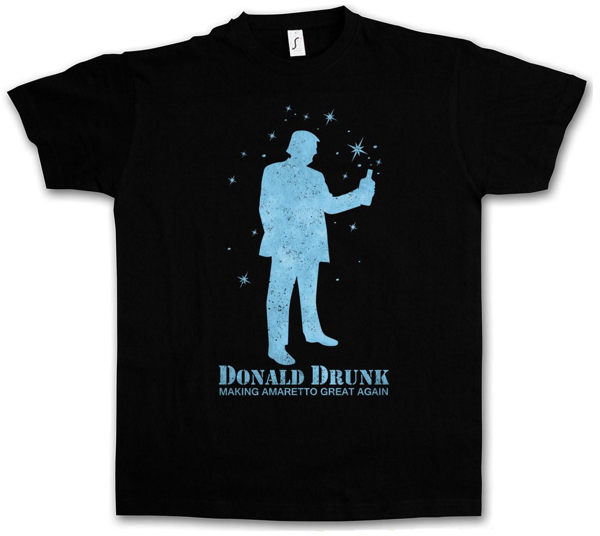 Donald Drunk T-Shirt Fun Alcohol Drunk wasted intoxicated Party drunken Hangover 2XL