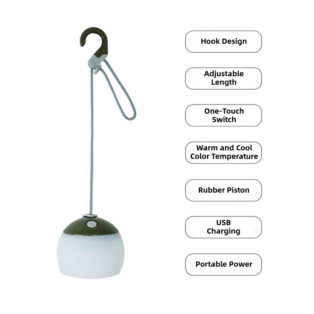 Silicone Material Camping Lantern Multifunctional Portable Lamp Outdoor Lantern Outdoor Activities