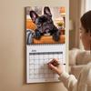 2027 Jahresplaner Französische Bulldoggen Wandkalender, Jan.2027 - Dez.2027 12 Monatsplaner, Niedliches Haushaltsplanungswerkzeug Hunde Hängekalender für
