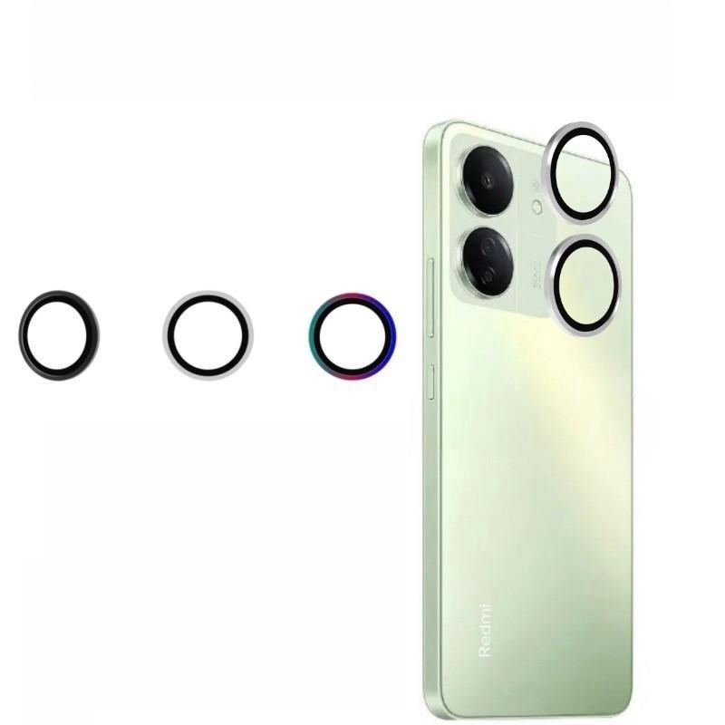 Camera Metal Ring Glass for Xiaomi Redmi 13C 5G , 13t , 13t Pro ,Poco C65 Protective Lens Screen Protector