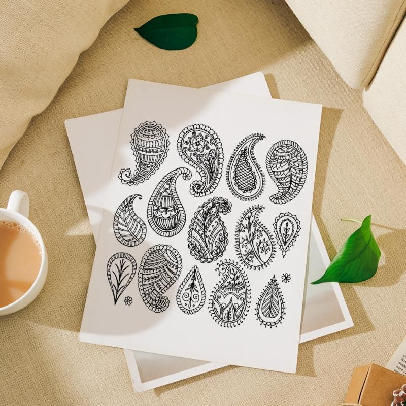 Flower Silicone Stamps Clear Scrapbooking Decorative Stampers for Scrapbooking Journals DIY Album Gift Wrap