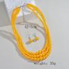 Pearl European Fashion Jewelry Set With Pendant For Women And Men
