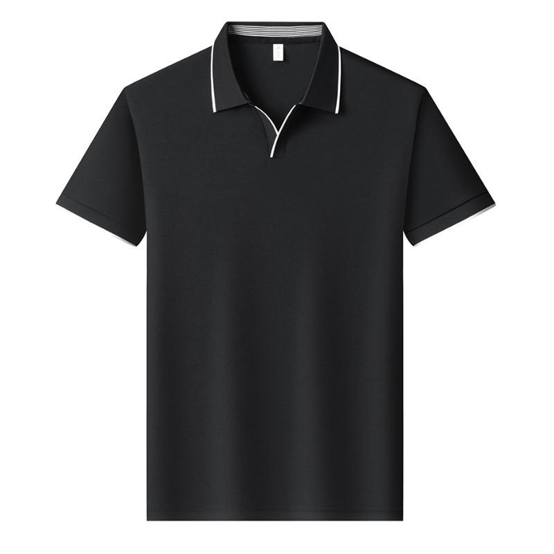 Nouveau polo d'été pour homme à manches courtes, couleur unie, respirant, T-shirt décontracté