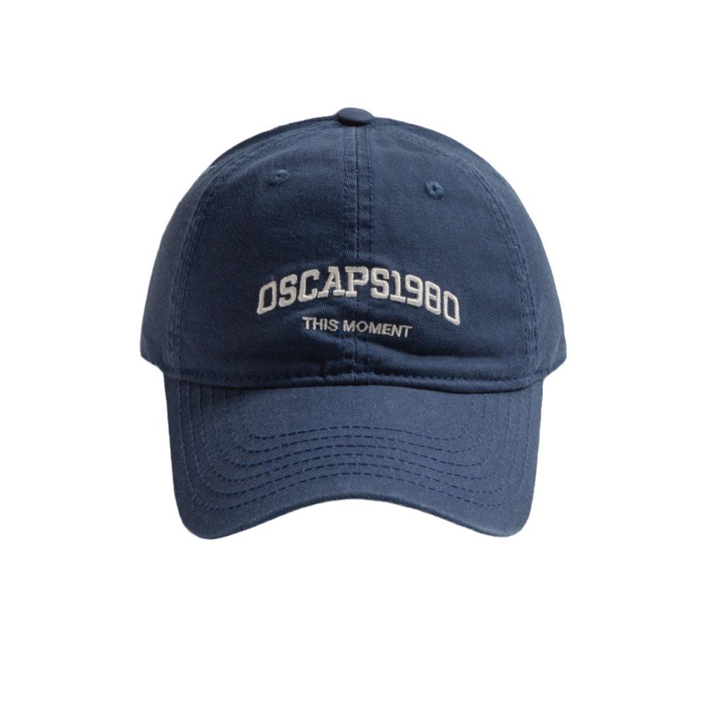 Korean Style Letter Embroidered Cap Cotton Cotton Peaked Hat Sunscreen Baseball Cap  Boys Girls