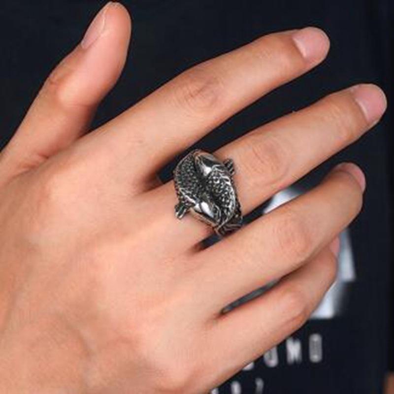 Men's Punk Alloy Pisces Ring Jewelry