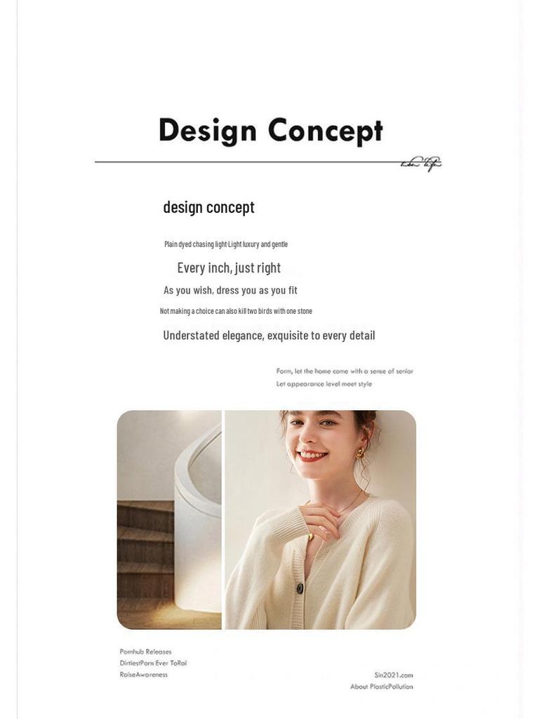 Women's Thick Cashmere Round Neck Raglan Sleeve Sweater Cardigan - Loose Fit, Autumn/Winter Versatile Outerwear