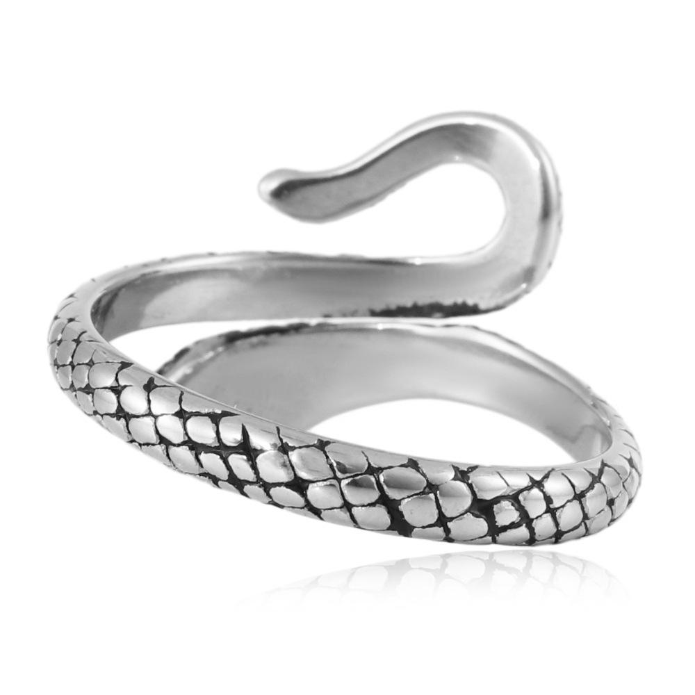 New European and American Retro Ring Jewelry Spirit Snake Unisex Ring 2026 No. 7