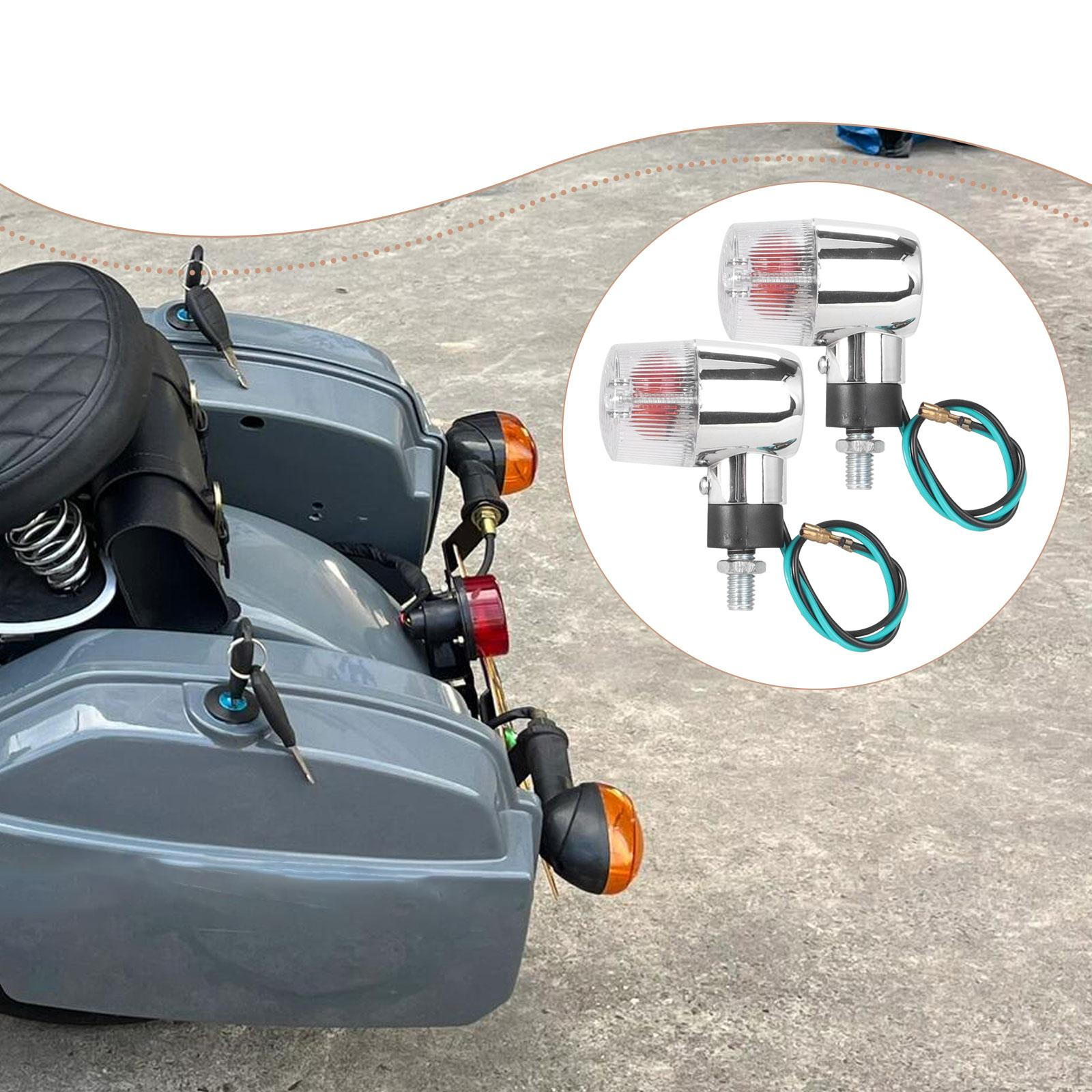 

2 LED Flashing Lights for Motorcycles. белый