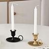 With Handle Candle Holder Metal Candle Cup Retro Candlestick  Desktop Adornment