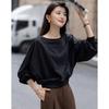 Demana Cloud Oxygen Cotton Sequin Round Neck Sweatshirt