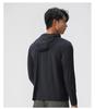 Men's Lightweight Quick-Dry Nylon Hoodie - Long Sleeve, Breathable Casual Sportswear for Autumn