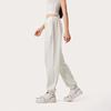 Li Ning Loose Fit Cuffed Mid Waist Casual Pants Women Bottoms Off-White AKLU324-4