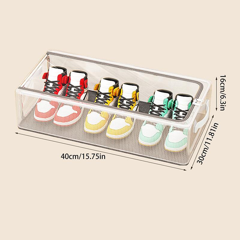 

Коробка для хранения обуви Бытовая Прозрачная Утолщенная Складная Коробка для хранения Подкроватное хранение Коробка для обуви