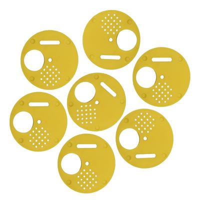 5 Piezas Puerta Redonda Giratoria de Colmena, Apicultura Salida de Abejas Ventilación de Colmena Puerta de Entrada Herramientas para Nido, Suministros para Insectos