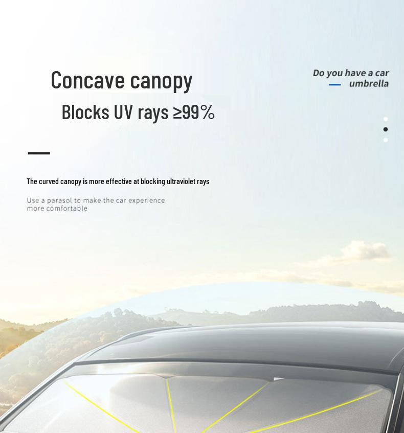 Car Windshield Sunshade Umbrella for Heat Insulation and Sun Protection