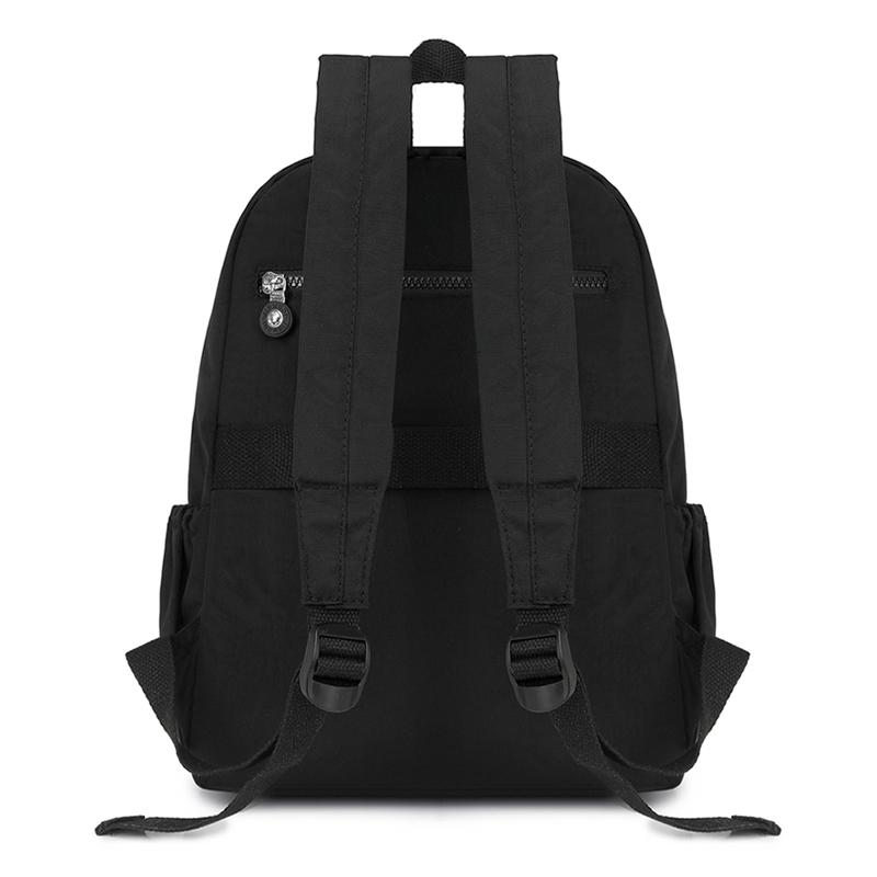 Lightweight Backpack Sleeve Pull Rod Women's Travel Backpack Water-repellent Nylon Schoolbag