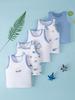 5-Pack Boys' Sleeveless Tank Tops - Printed Casual Undershirts for All Seasons, Breathable Athletic Base Layer